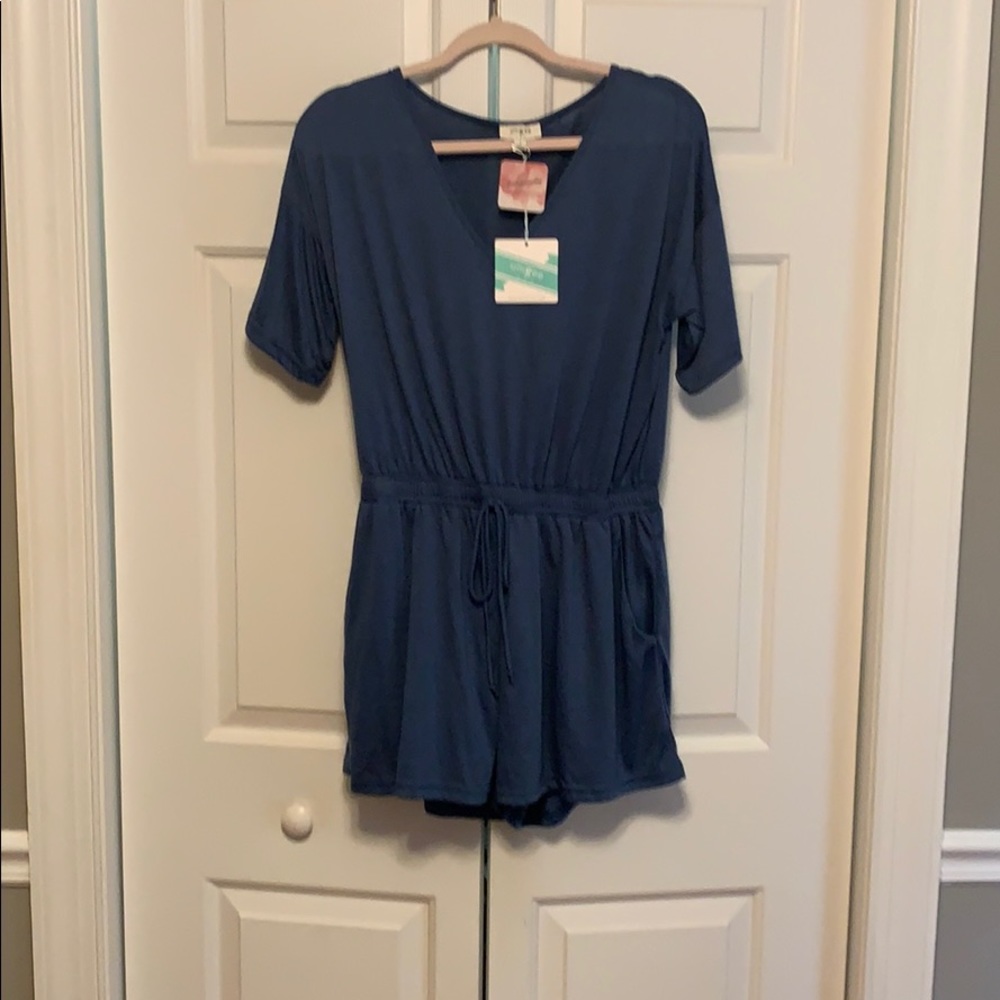 Navy romper